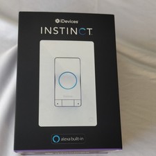 iDevices Instinct Smart Light Switch Alexa Built-In Wi-Fi Voice Control White
