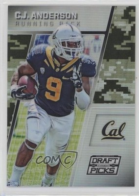 2016 Panini Prizm Collegiate Draft Picks Camo Prizm 78/199 CJ Anderson #15 1k5