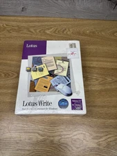 Vintage 1992 Lotus Write 2.0 Word Processor for Windows – Factory Sealed