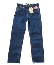 Brand New Levi  s 511 Girls Size 10 inseam 21 inches Jeans Dark Wash Stretch