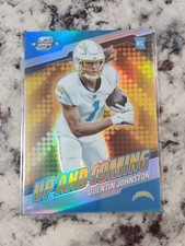 Quentin Johnston 2023 Optic Contenders Up and Coming Silver Prizm RC Chargers