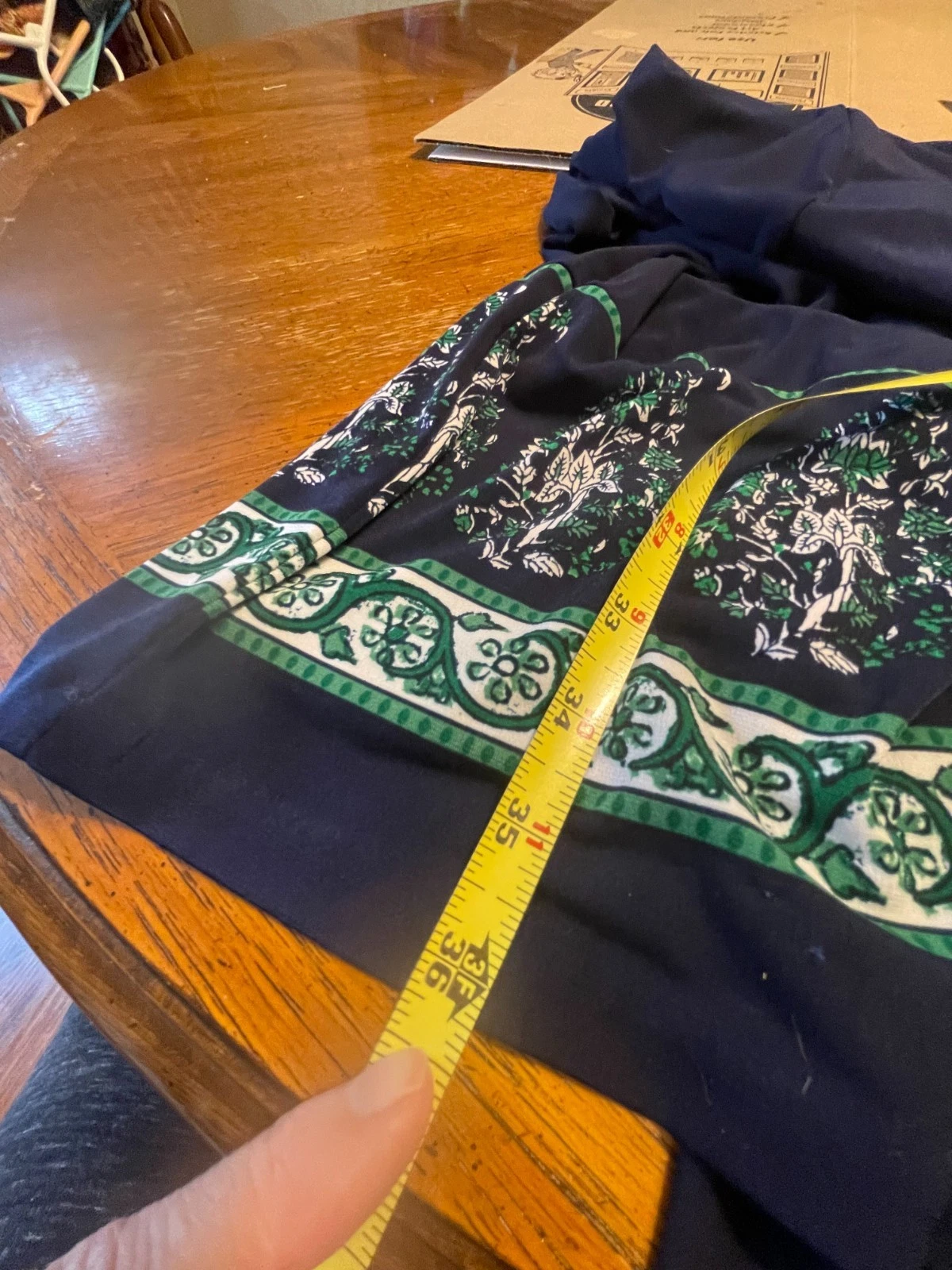 Abito donna Michael Kors blu navy manica corta modello XS orlo