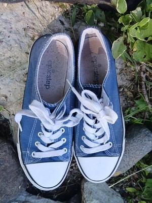 Epicstep Canvas Sneakers / Tennis Shoes Blue Womens Size 7 Excellant Condition