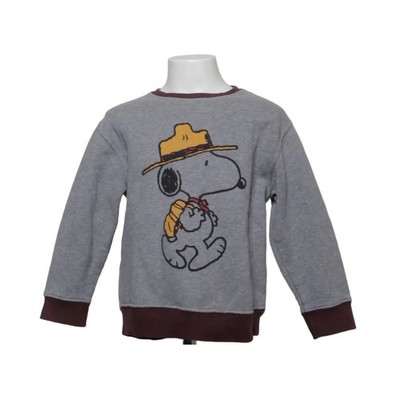 Zara x Peanuts, Sweatshirt, Größe: 122, Grau/Braun/Gelb #Mov