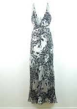 Vintage Y2K BCBG Prom Dress Maxi Gown Fairy Silk Burnout Size 4 Ethereal Glam
