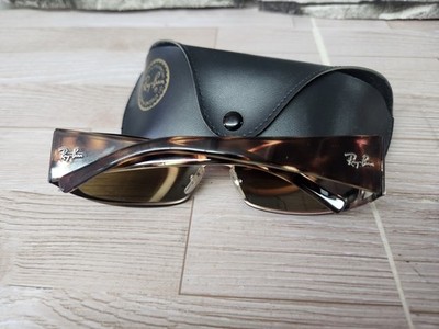 RAY BAN RB3394 014/73 62[]13mm 3N OLIVE BROWN LENS SLEEK WRAP SUNGLASSES w/CASE RAY BAN RB3394 014/73 62[]13mm 3N OLIVE BROWN LENS SLEEK  main image 4
