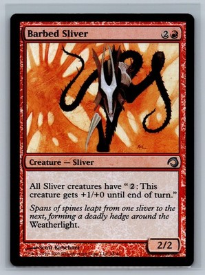 Magic MTG Premium Deck Series: Slivers Barbed Sliver #18/41 Foil TCG CCG