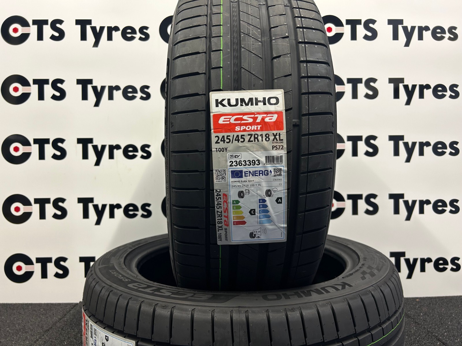 Kumho Ecsta Sport Ps72 ( 245/45 Zr18 100Y Xl, With Rim Protectionleiste (Fsl) ) - Image 5