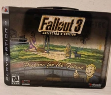 Fallout 3 PS3 collectors Edition Vault-Tec Lunchbox .No Game w/ Souvenirs