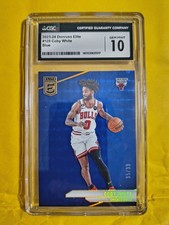 2023-24 Donruss Elite #128 Coby White Blue CGC 10 Chicago Bulls #55/99