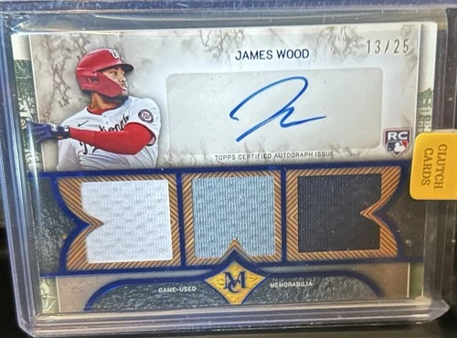 James Wood 2025 Topps James Wood #13 Auto