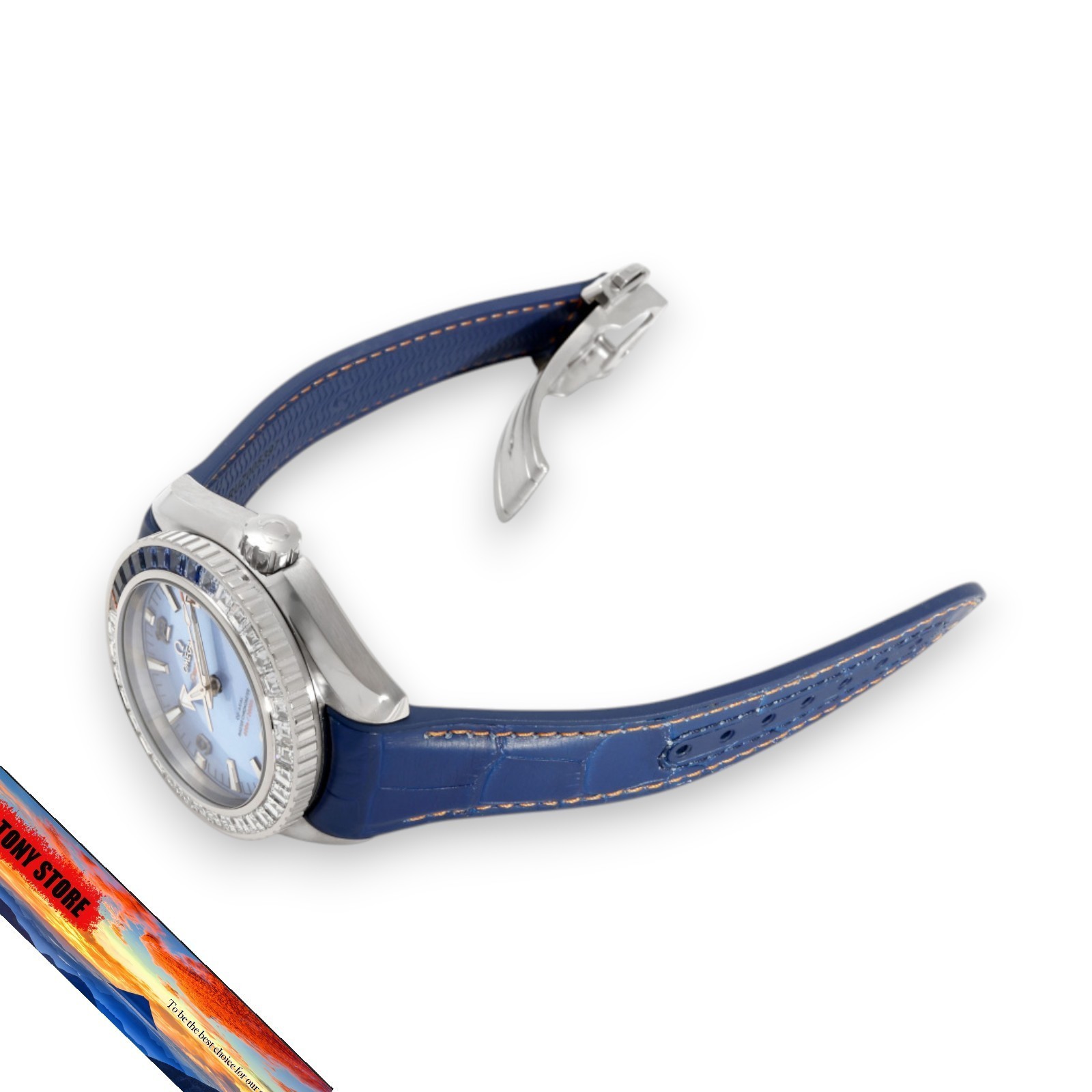 Omega Seamaster Planet Ocean 600M 215.58.44.21.07.001 Blue Dial Men's Watch image 3