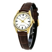 Casio Classic LTP-V005GL-7ADF Analog White Dial Gold Brown Leather R80111241