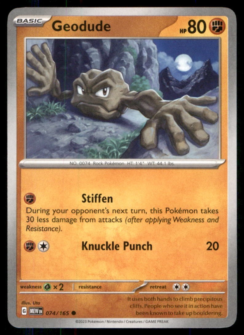Pokémon TCG Pokémon Geodude Geodude Common Regular