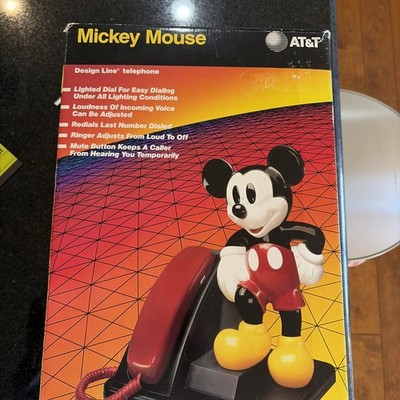 Vintage 1990 AT&T Mickey Mouse Telephone for sale online | eBay