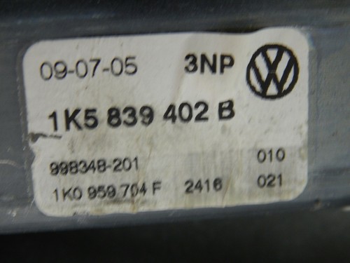 VW Jetta III 1K2 Fensterheber Hinten Rechts elektrisch 1K5839462 203021 - Picture 3 of 4