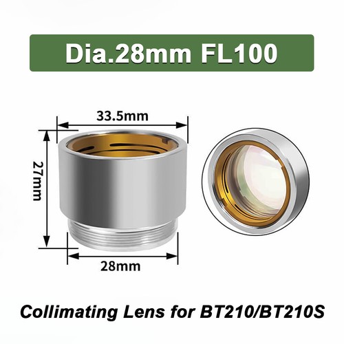 Collimating Focusing Lens D28 F100 125 Original with Holder for Raytools BT210/S - Picture 8 of 9