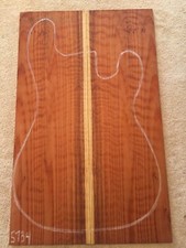 Curly Redwood book match set guitar luthier material .40 x 14 x 22.5"  5734