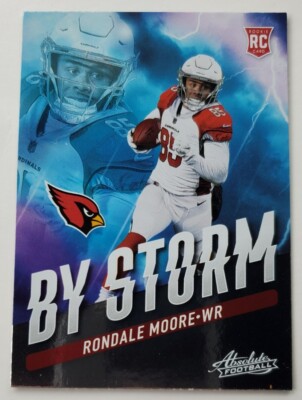 Cardinal Absolute 2021 Panini Absolute By Storm Rondale Moore Arizona Cardinals BST-16 RC ...