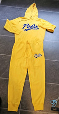 POLO RALPH LAUREN MEN'S YELLOW SPELL OUT HOODIE SWEATPANTS SET MEN'S SZ S
