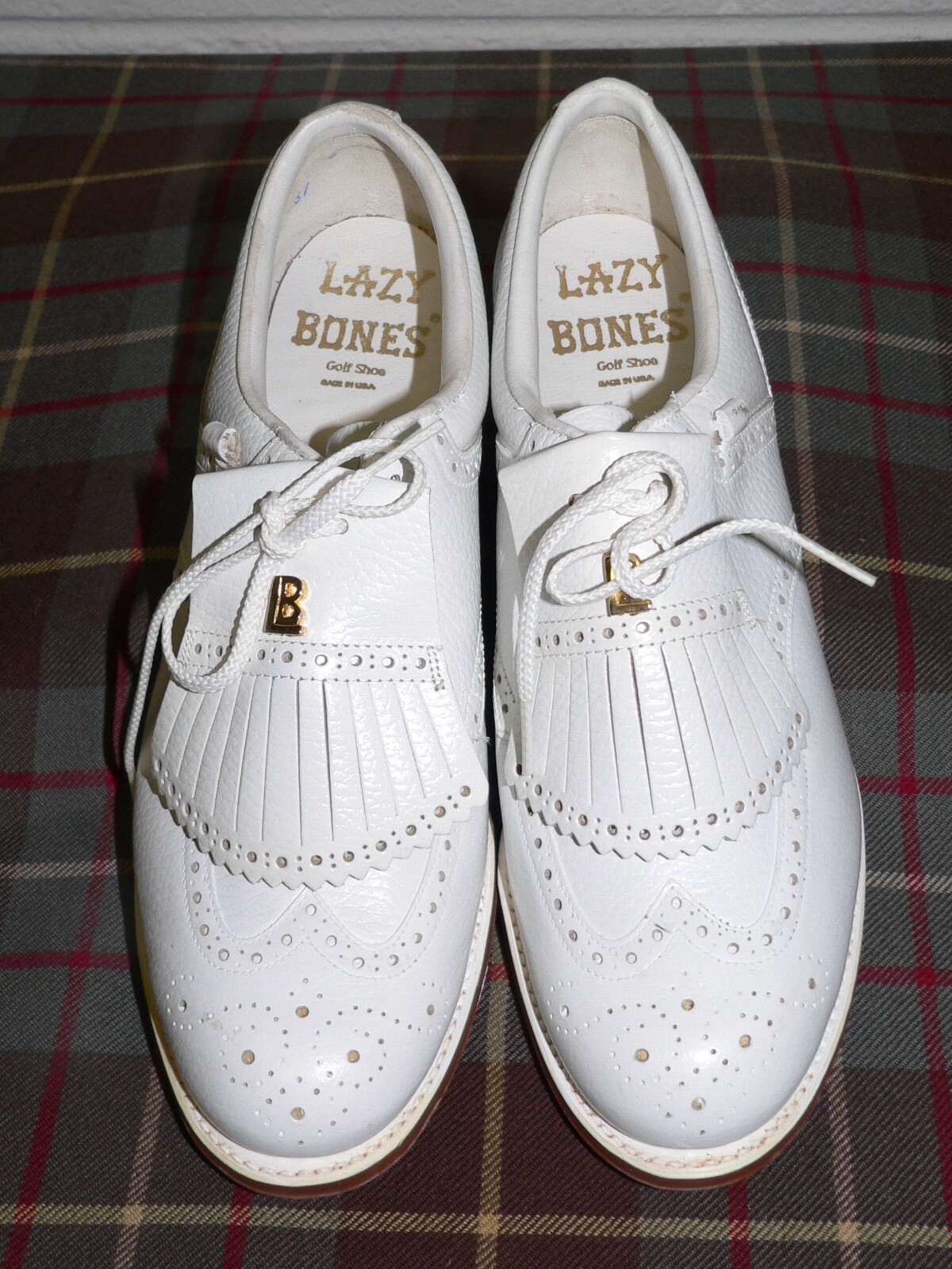 white wingtip golf shoes
