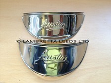 AUSTIN A30 - A35 - A40 HEADLIGHT PEAKS (EMBOSSED) STAINLESS STEEL-CLASSIC CAR - 