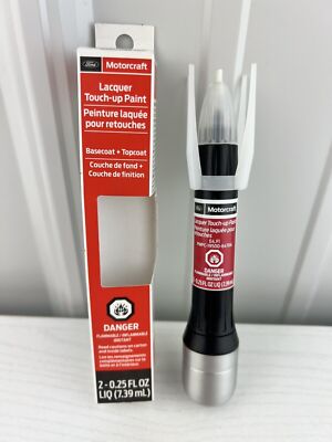 Genuine Ford Motorcraft Touch Up Paint Bottle Vermillion Red E4 F1