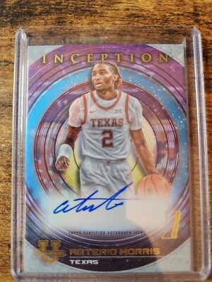 2022-23 Bowman University Inception Arterio Morris Auto #BIA-AM Texas