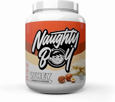 Naughty Boy Whey White Chocolate Hazelnut 2010g / 67 serv 11/25 + Samples