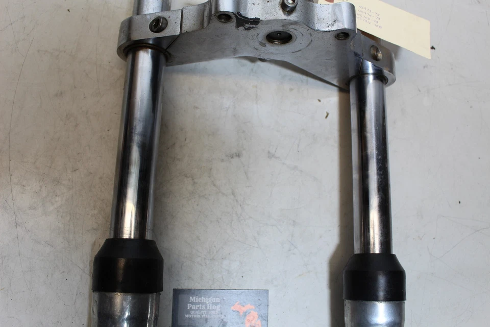 Harley Sportster 73-75 OEM cabeza de pala Ironhead FX horquilla delantera triple árbol 33 mm Foto 3 de 4