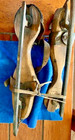 Antique 19th Century Primitive Wood Leather and Metal Ice Skates — photo 2