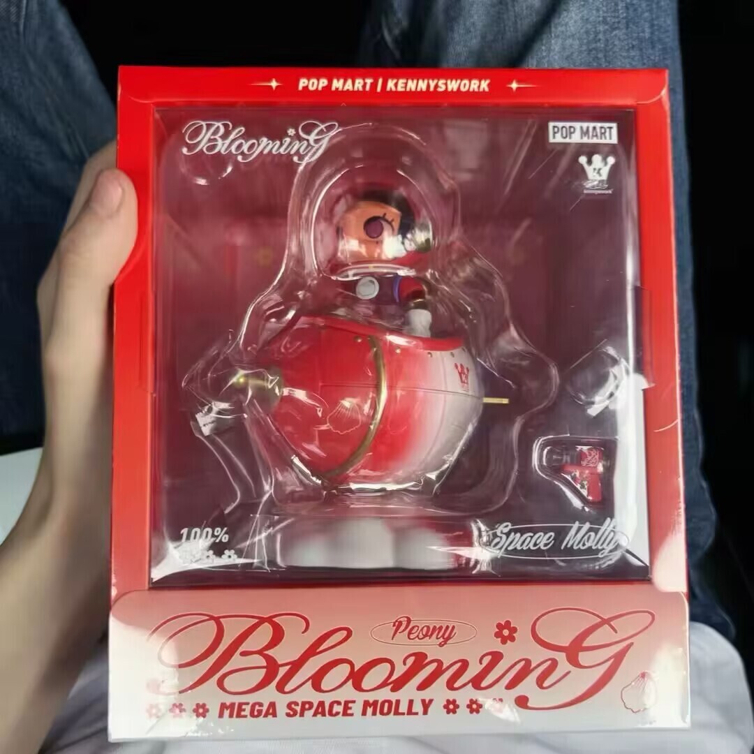 その他 POP MART MEGA SPACE MOLLY Blooming-Peony MEGA Space Molly 100% Blooming Series Peony Figurine - 绽放