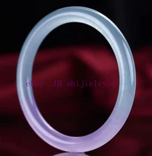 100% Natural Lavender Jade Jadeite Handmade Bracelet Bangle Healing 52-64mm