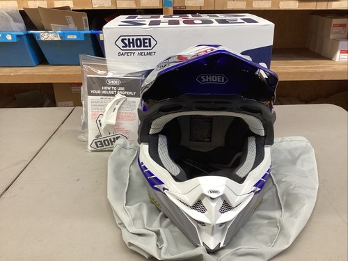 SHOEI VFX-EVO JAMMER TC-2 MX MOTORCYCLE HELMET SIZE MEDIUM 57-58CM 0146-1802-05 - Picture 3 of 7