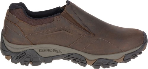 Merrell Men's Moab Adventure Moc Slip-On Shoes Dark Earth Size 9M Leather NEW - Picture 8 of 8