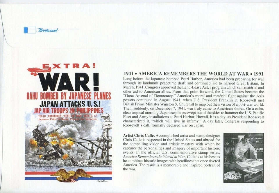 FDC USA World War WWII 1941 Set  #2559  and  2559a-j Lot of 13 Fleetwood Covers - Image 3 of 4