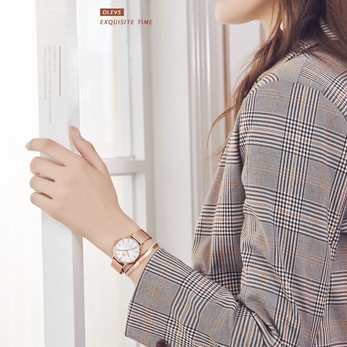OLEVS Brand Quartz Watch Calendar Waterproof Women's Wristwatches - Picture 5 of 13