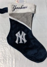 New York Yankees Holiday 17" Christmas Stocking Team Logo New  Color Block Swoop