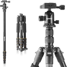 Opteka 59" 2-In-1 Photo Video Travel Tripod Monopod Combo with Ball Head + Case