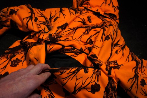 Vintage Cabela's Goretex 2pc Hunting Blaze Orange Camo Insulated Pant Jacket Set - Picture 6 of 20
