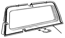 1969 1970 1971 1972 Chevy Blazer Jimmy Lift Hatch Weatherstrip 69-704250-b