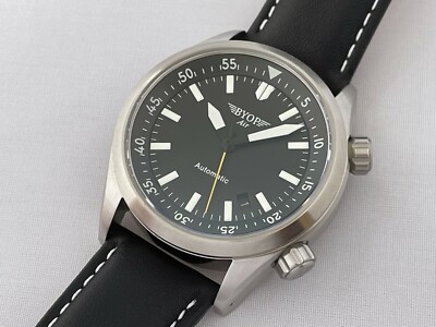 BYOP Navtimer Pilot Watch Seiko Automatic Sapphire Swiss C3 Lume