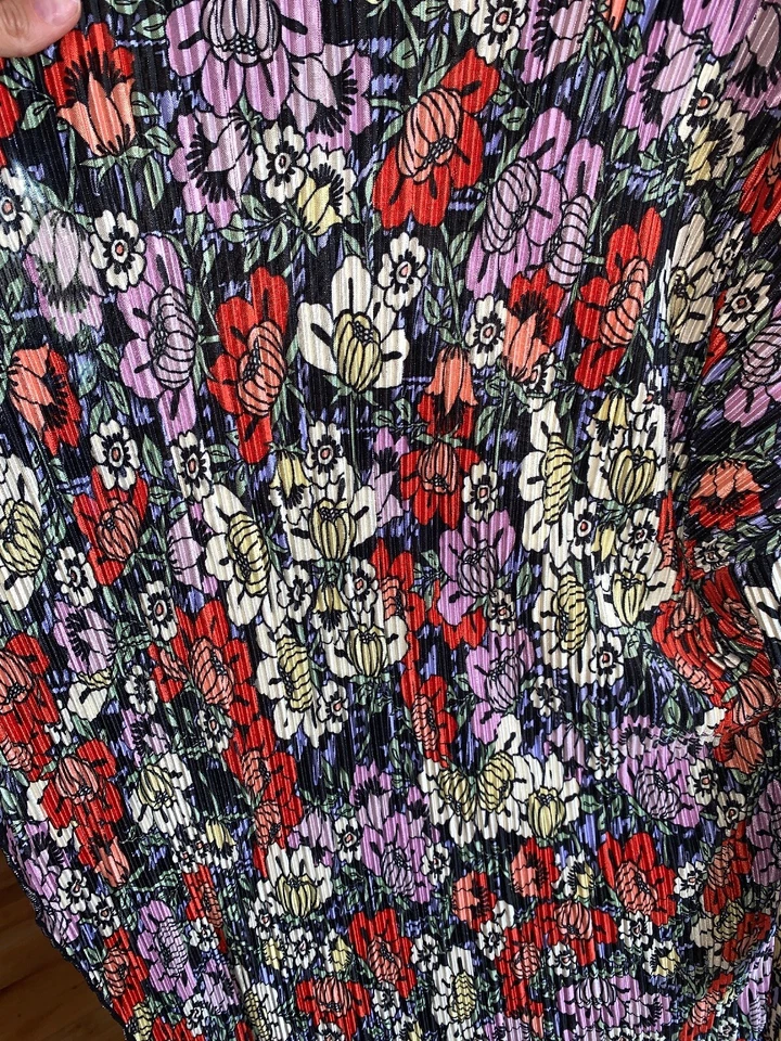 Lularoe Shirley 大号花卉和服黑色粉红色黄色罕见独角兽令人惊叹 — 第 3/4 张图片