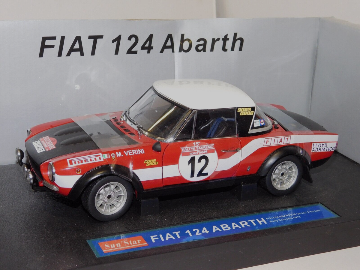 FIAT 124 ABARTH N 12 RALLY SANREMO 1973 M.VERINI - T.TORIANI SUN