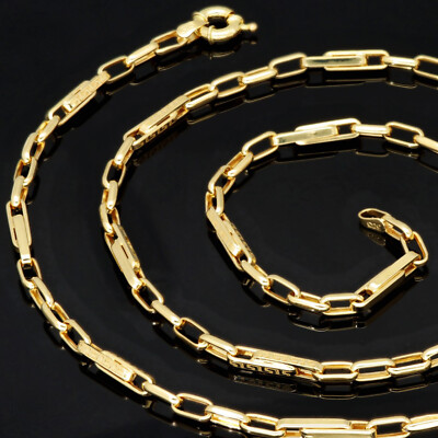 Greco Design Goldkette Halskette 585 14K 4,5mm 55cm Echt Gold