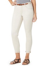 Bandolino Lisbeth Curvy Chino Pant Size 4, 6,8, 10 NWT Whit and Cream Stome