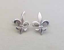 Men Vintage NEW ORLEANS SAINTS FLEUR de LIS CUFFLINKS Costume Jewelry F23