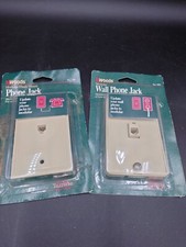 WOODS Vintage Modular Flush Mount Phone Jack And Wall Mount Outlet Cover New
