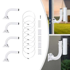 4-Pcs Universal Wireless Bridge Bracket Mount for Outdoor Client Bridge CPE-25cm