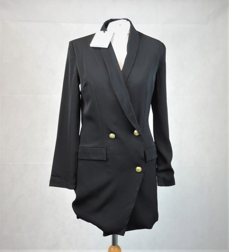 Unique 21 Black 3 Button Blazer Size 6 Uk Rrp £45 CR027 FF 10 - Picture 2 of 7